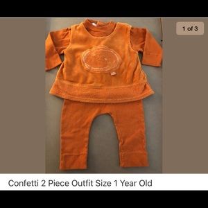 Confetti Made in France unisex 2pc size 1Year